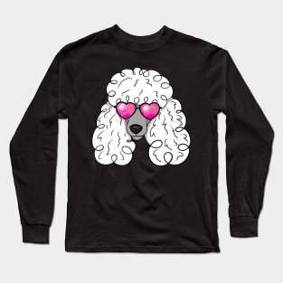 Poodle With Sunglasses Long Sleeve T-Shirt